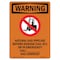 Signmission OSHA WARNING Sign, Natural Gas Pipeline W/ Symbol, 14in X 10in Decal, 10" W, 14" L, Portrait OS-WS-D-1014-V-13341 - alternate 1